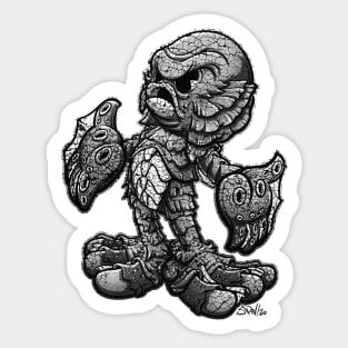 Creachy Creach (Black & White) Sticker